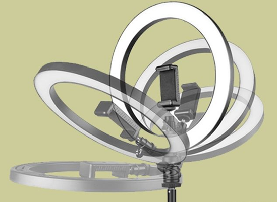 AIXPI Ring Light 10inch Fill Light with Tripod Stand & Phone Holder