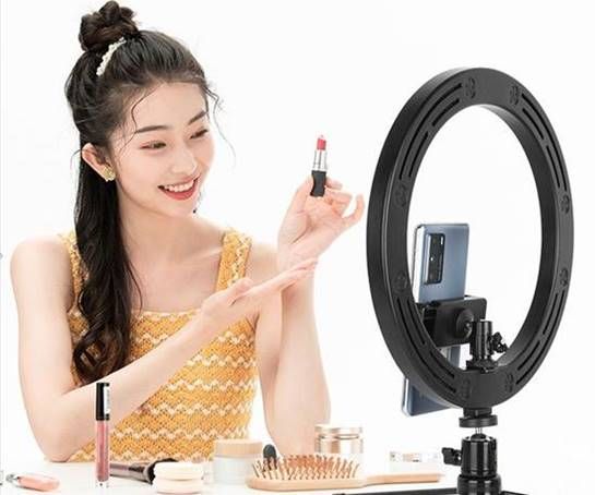 AIXPI Ring Light 10inch Fill Light with Tripod Stand & Phone Holder