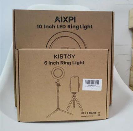 The difference between AIXPI 6 inch ring light and 10 inch ring light