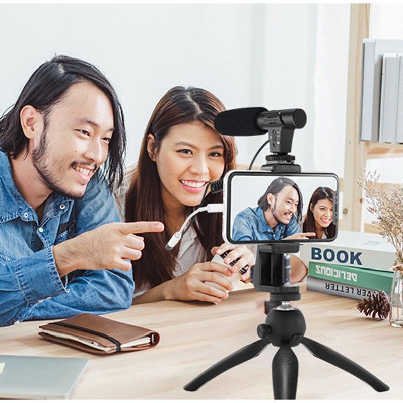 AIXPI LED Light Vlog Kit Mini tripod