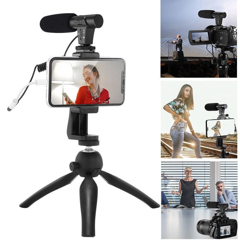 AIXPI LED Light Vlog Kit Mini tripod