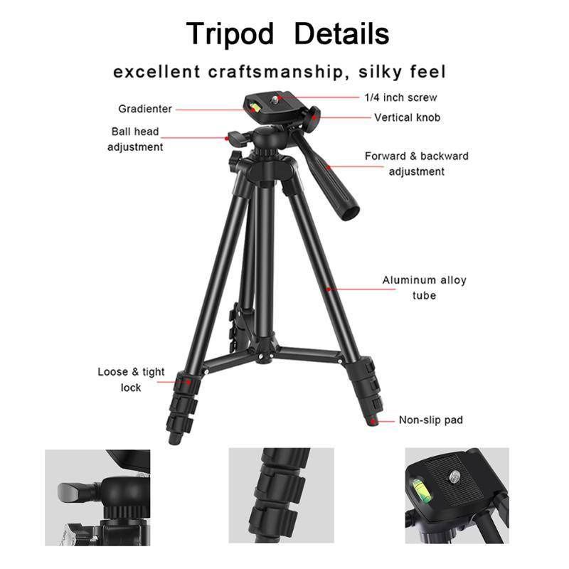 AIXPI Vlog Shooting LED Fill Light Adjustable Tripod