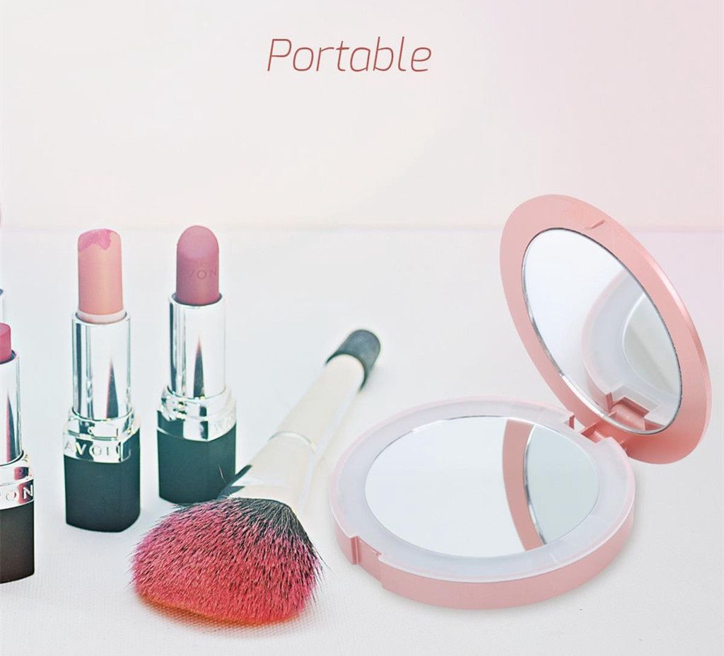 AIXPI Portable LED Folding Makeup Mirror