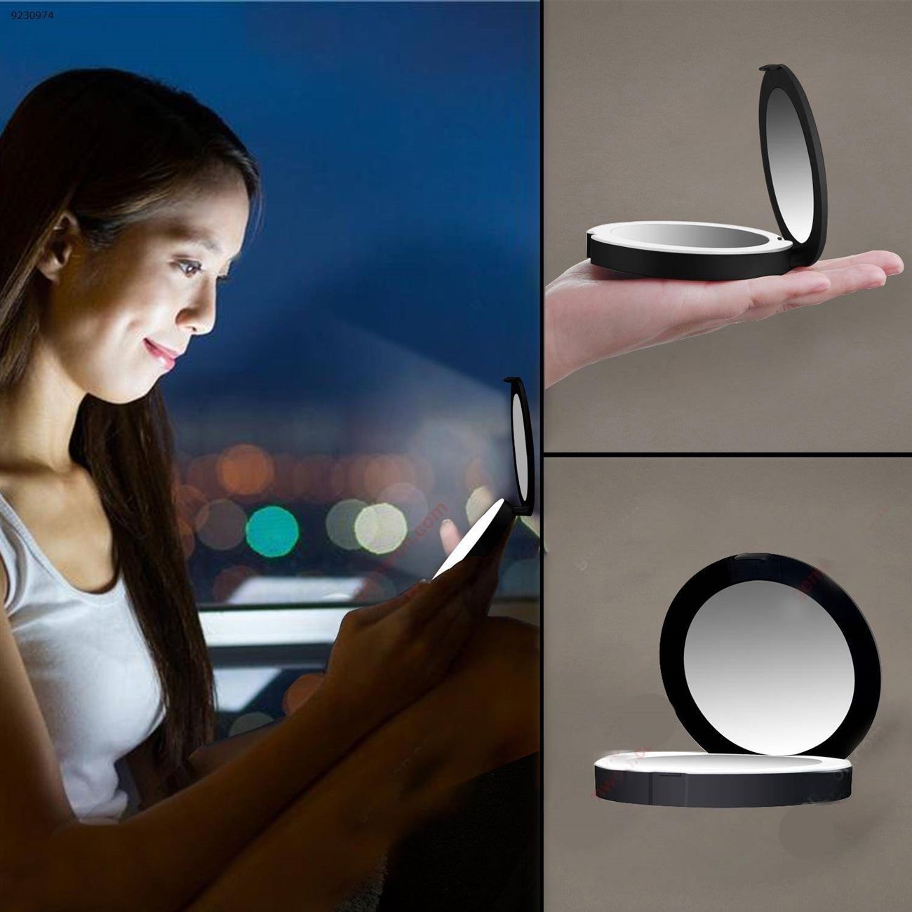 AIXPI Portable LED Folding Makeup Mirror