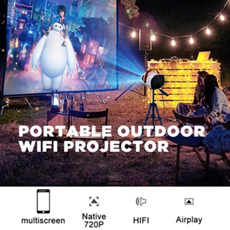 AIXPI Home Use Portable LED Mini Projector AIXPI Home Use Portable LED Mini Projector