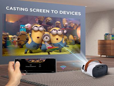 AIXPI Home Use Portable LED Mini Projector AIXPI Home Use Portable LED Mini Projector