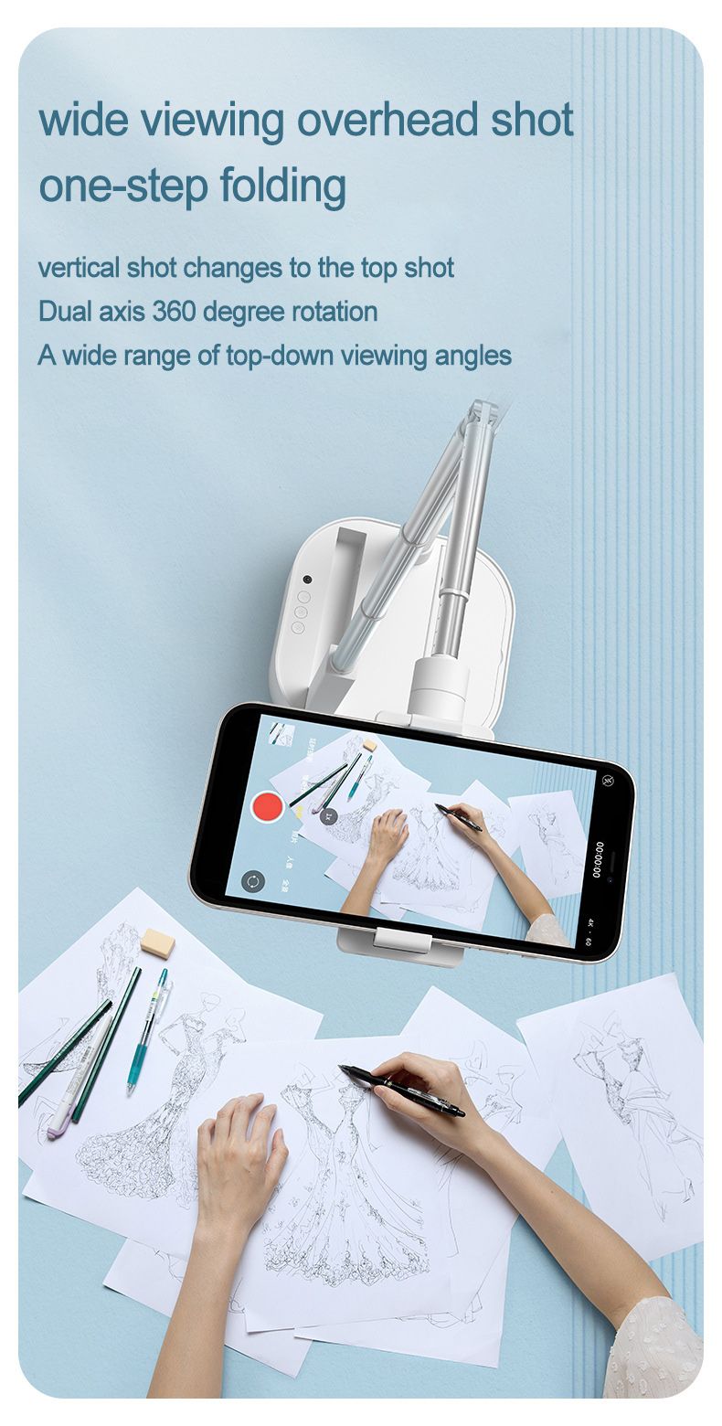 AIXPI Dual camera livestream bluetooth fill light bracket