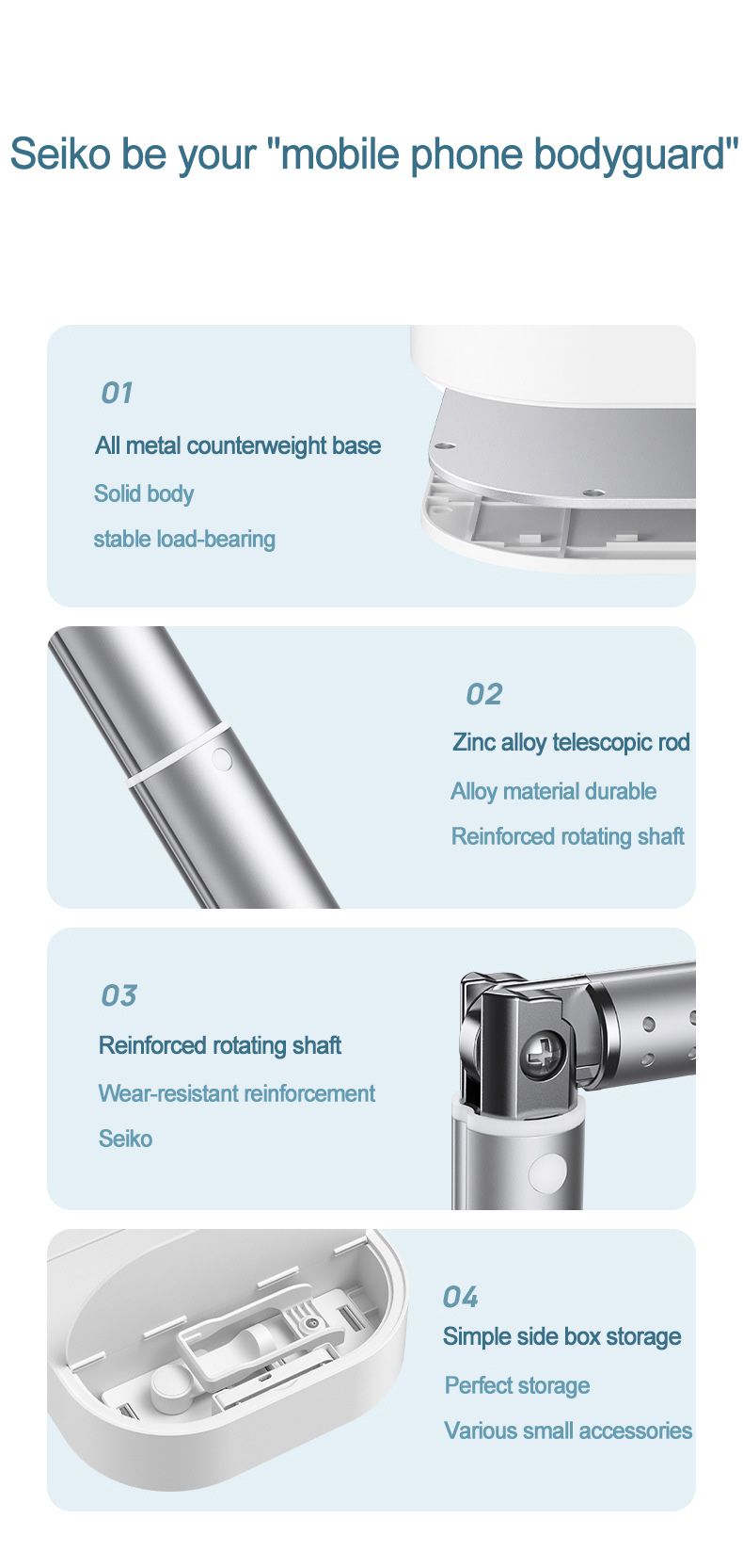 AIXPI Dual camera livestream bluetooth fill light bracket