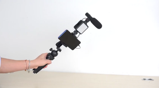 AIXPI video Microphone LED Light Kit Mini Tripod
