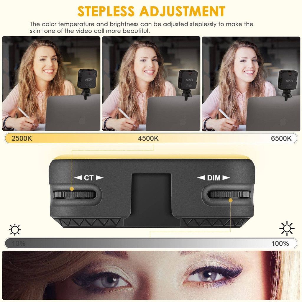 AIXPI Mini Laptop Clip Portable Light