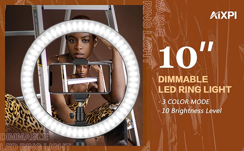 AIXPI 10 Inch Ring Light