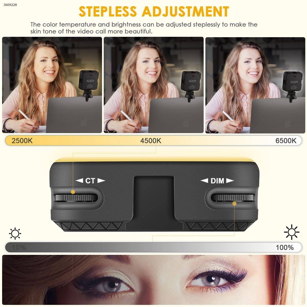 AIXPI Mini Clip Light Laptop Portable LED Light AIXPI Mini Clip Light Laptop Portable LED Light