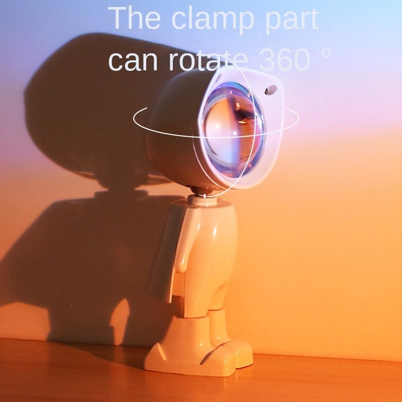 AIXPI Robot astronaut sunset mini night light 