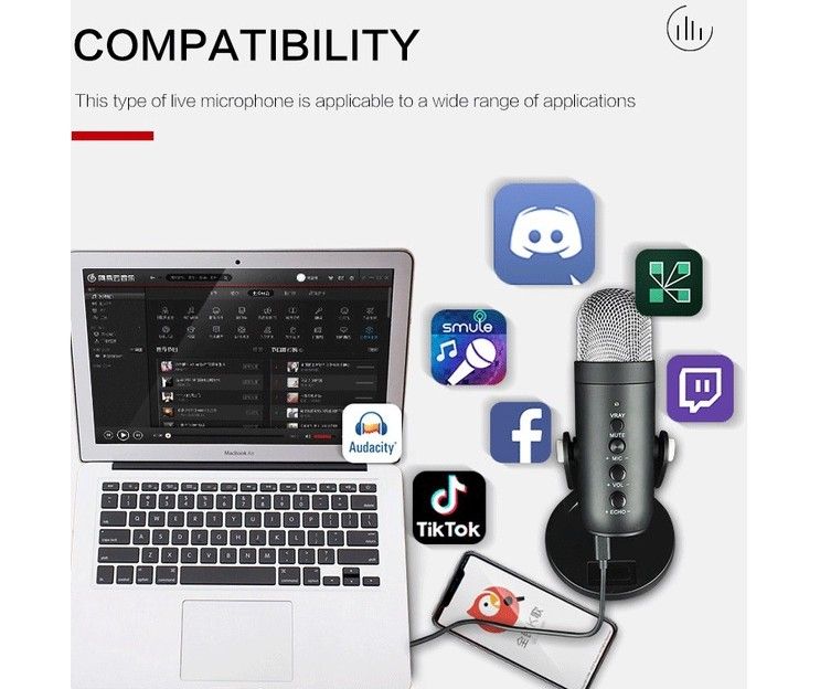 USB Condenser Microphone Computer PC Mic Stand POP Filter to Gaming Streaming Podcasting Recording Headphone Karaoke Home USB Condenser Microphone Computer PC Mic Stand POP Filter to Gaming Streaming Podcasting Recording Headphone Karaoke Home