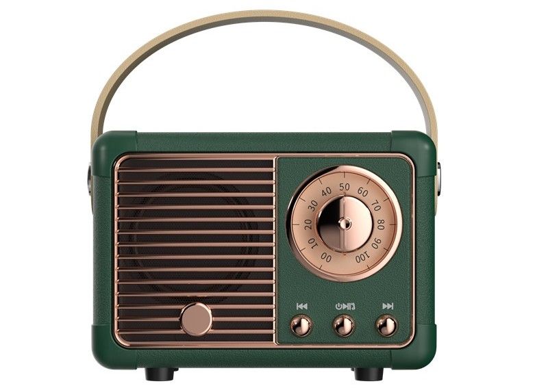 AIXPI Wireless bluetooth sound retro mini portable card small speaker desktop speaker