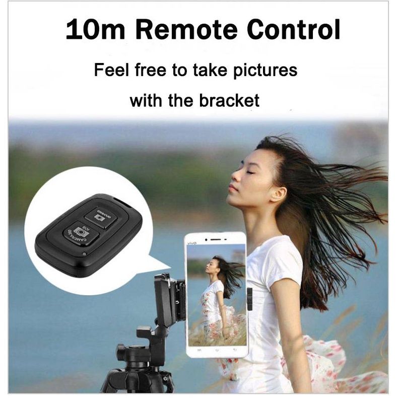 AIXPI READY STOCK Universal Bluetooth Wireless Remote Control Phone Camera Tripod Selfie Stick Shutter Self-timer Gadget IOS Android AIXPI READY STOCK Universal Bluetooth Wireless Remote Control Phone Camera Tripod Selfie Stick Shutter Self-timer Gadget IOS Android