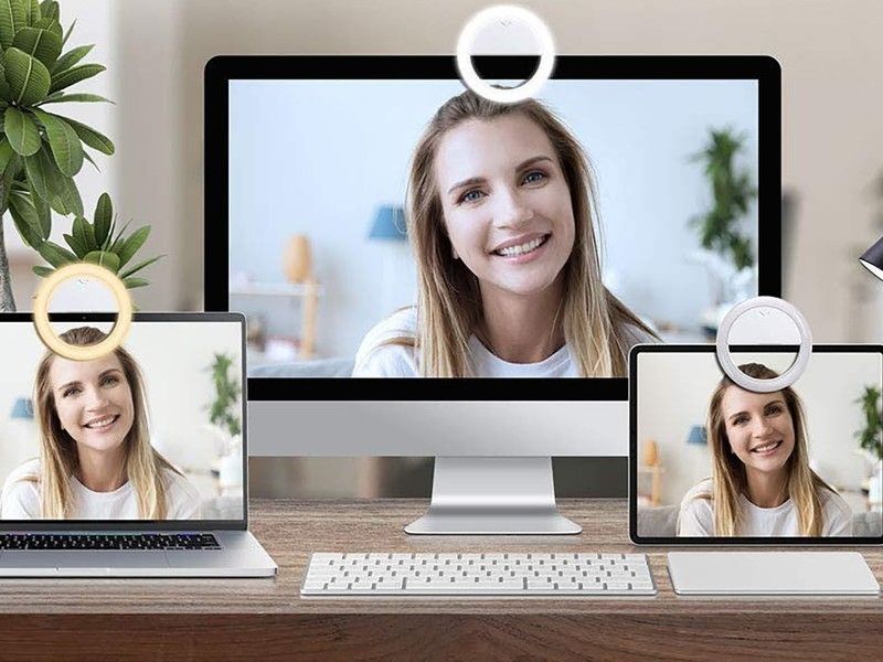clip on selfie light