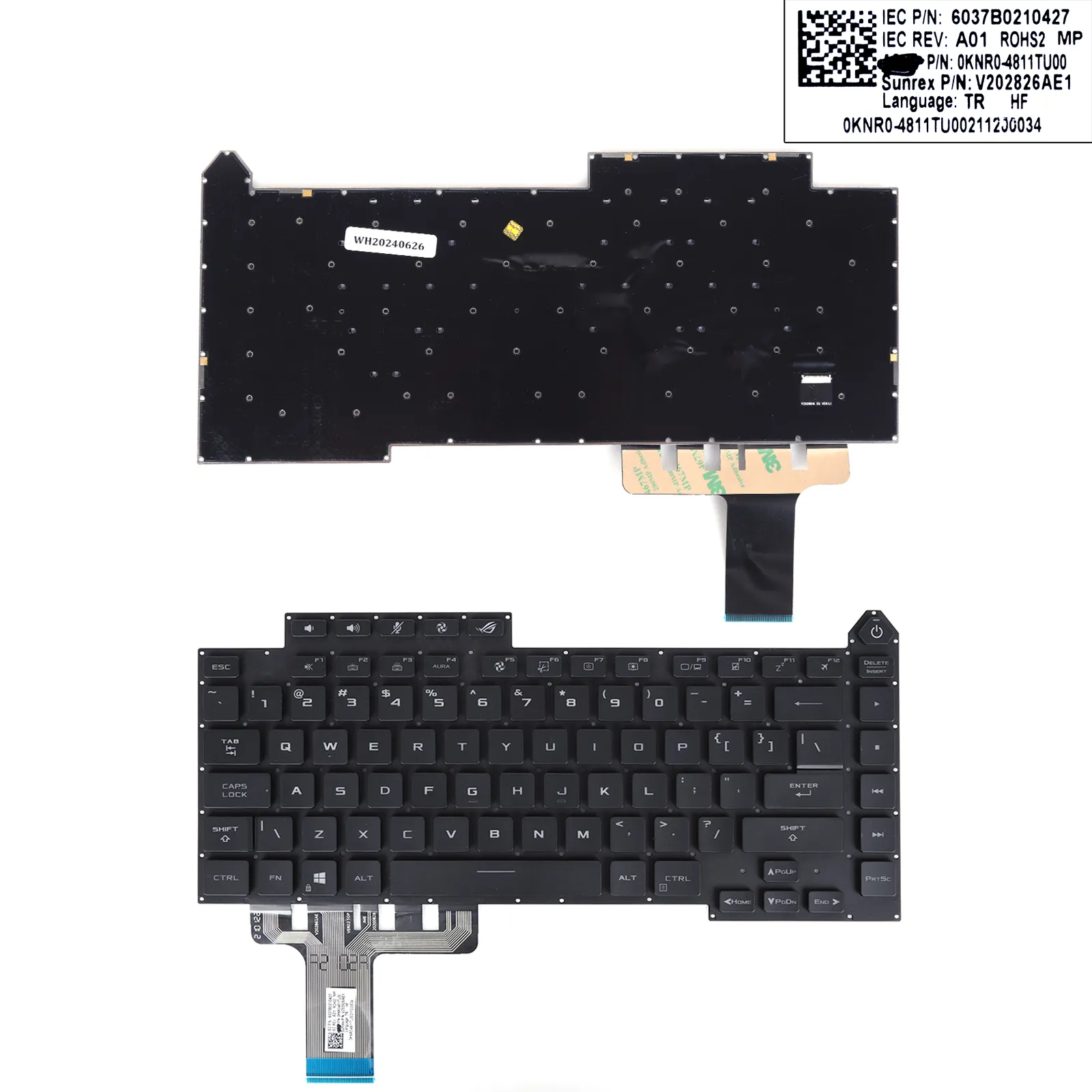 Picture of ASUS ROG 5R G513 G513Q G513QY G513QM G533 Black（Backlit）