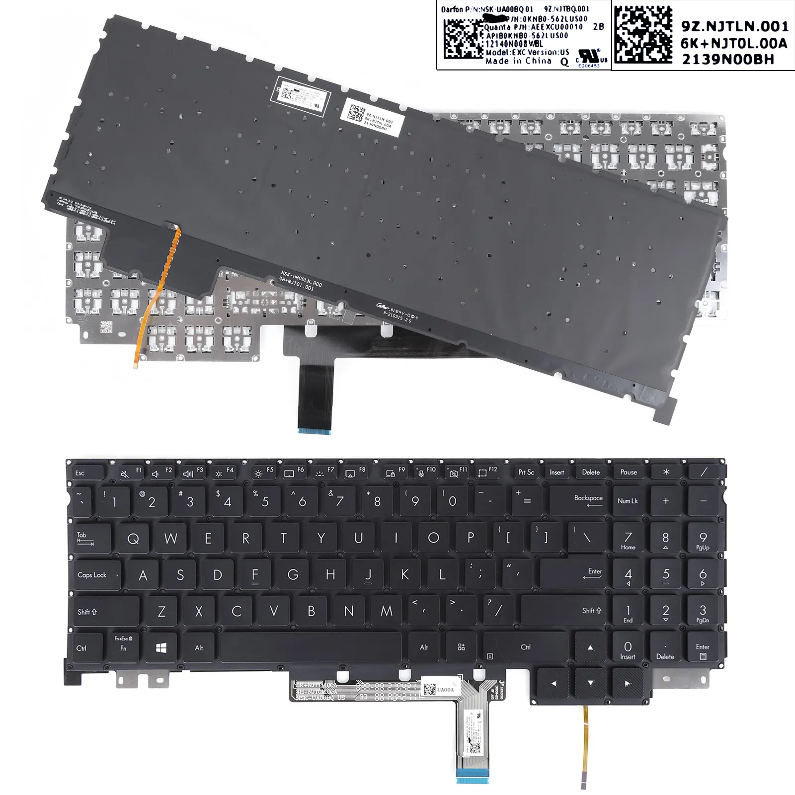 Picture of ASUS H5600 W5600  BLACK (Backlit,Without FRAME,WIN8)