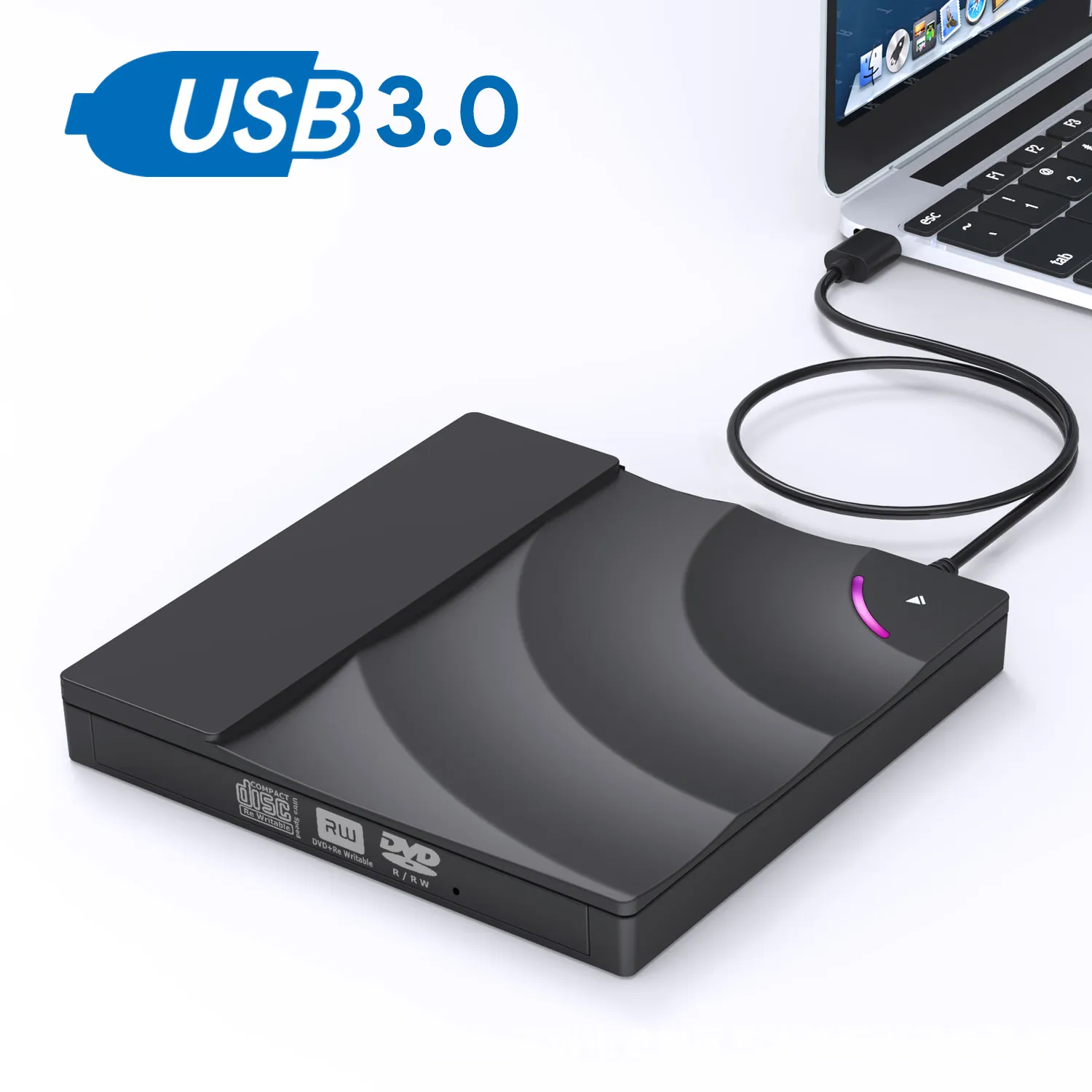 Picture of USB3.0 external DVD burner optical drive desktop/laptop external drive type-c mobile optical drive