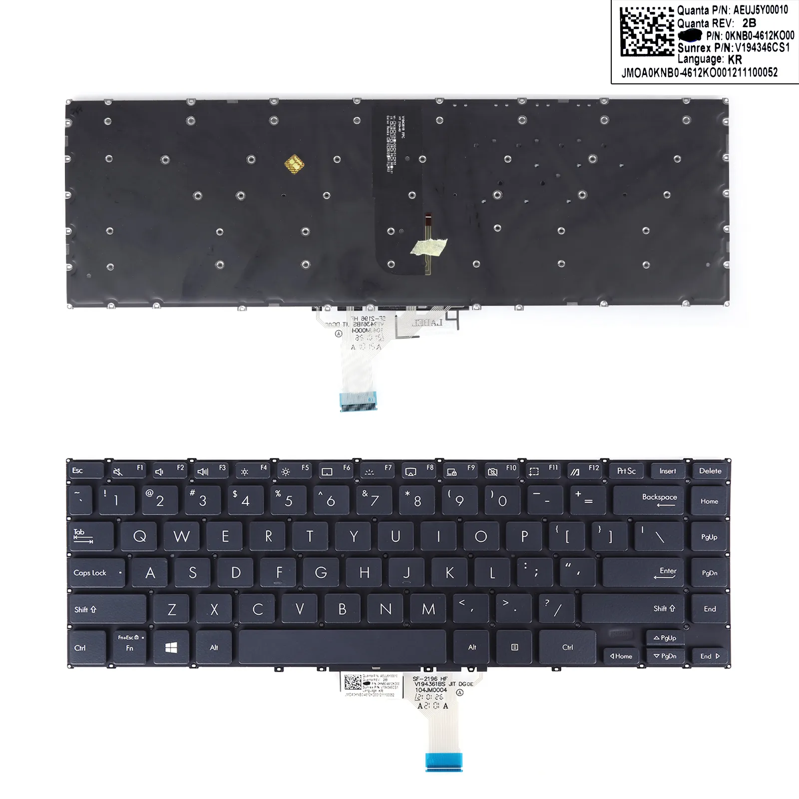 Picture of ASUS UX363EA UXF3000E UX363JA UX371EA Grey（white print,Backlit）