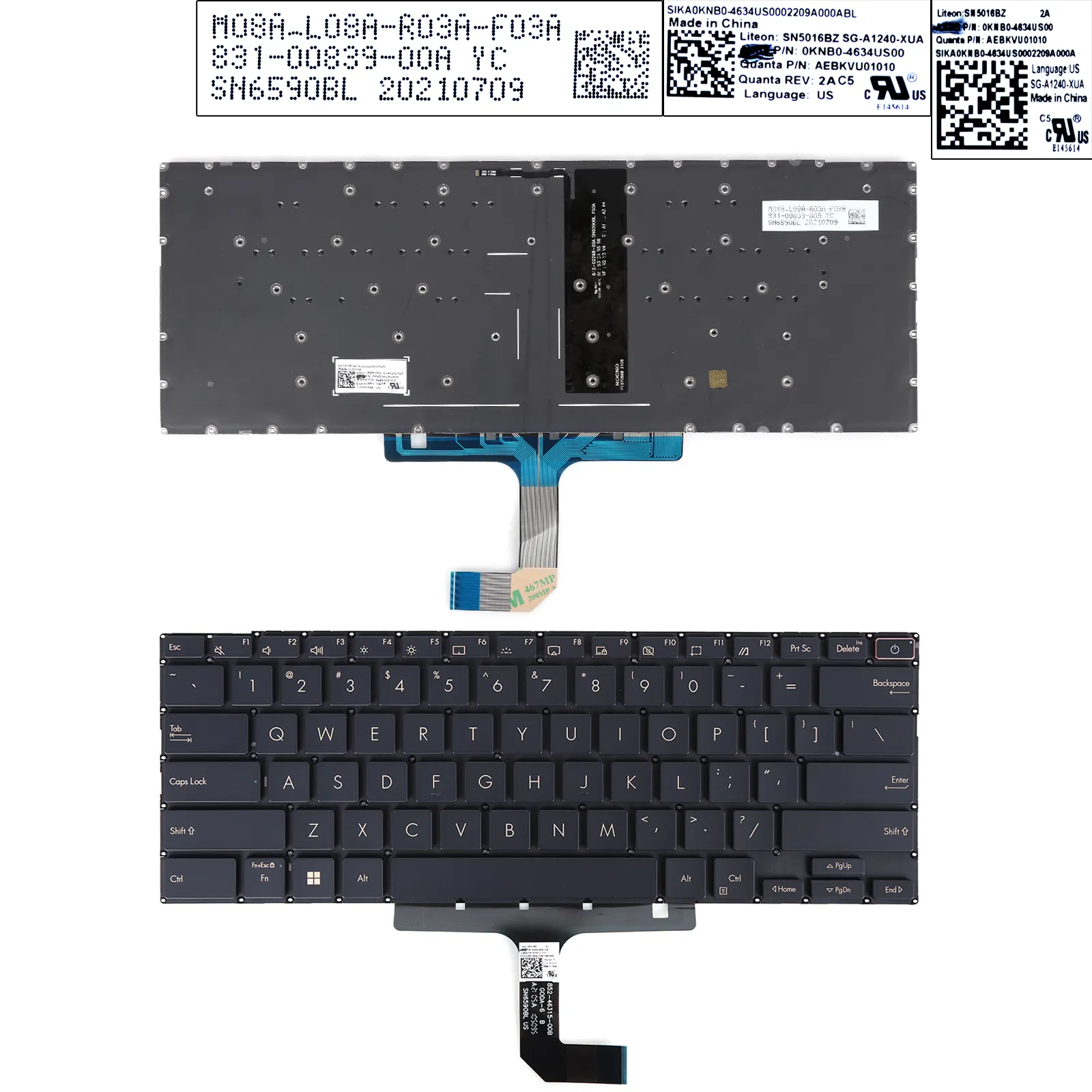 Picture of ASUS UX393 Black（Backlit）