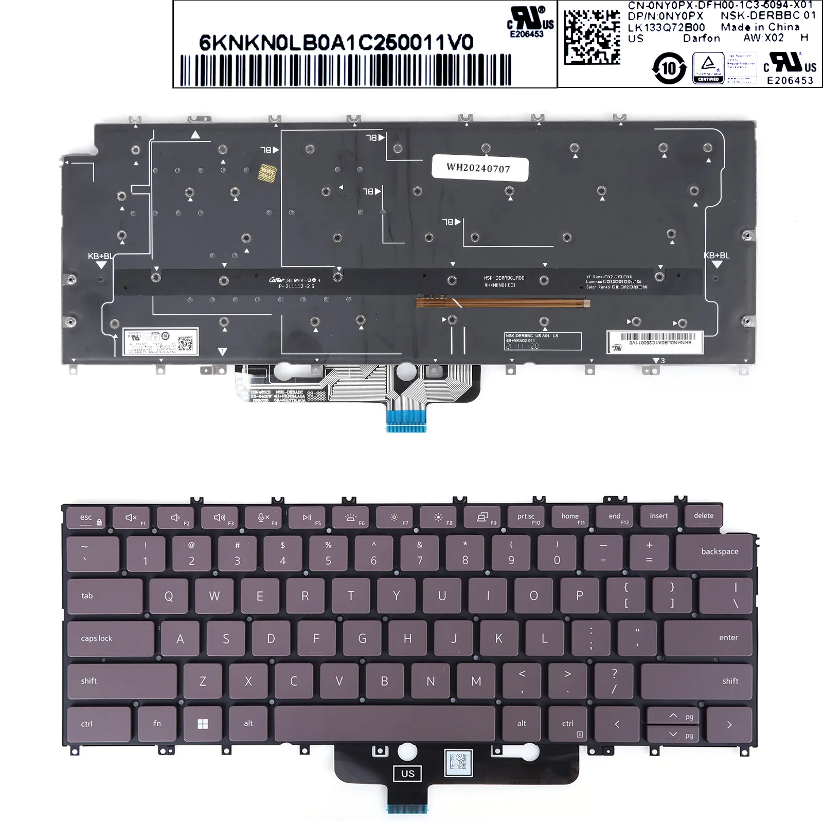 Picture of DELL XPS 9315 Purple（Backlit）