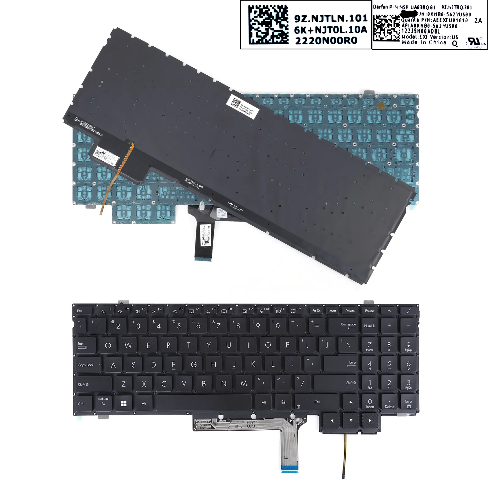Picture of ASUS W7600 Black（Backlit）