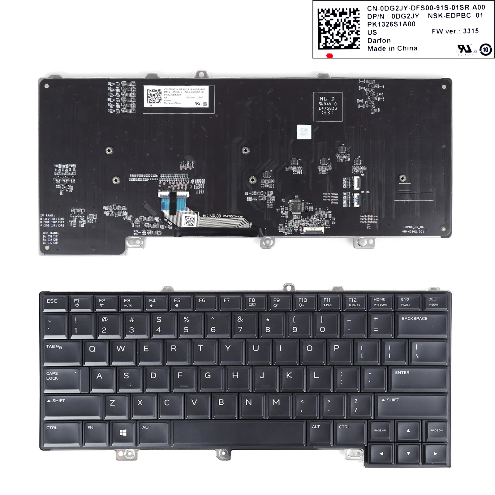 Picture of Dell M15 R4 White print （Colorful Backlit）