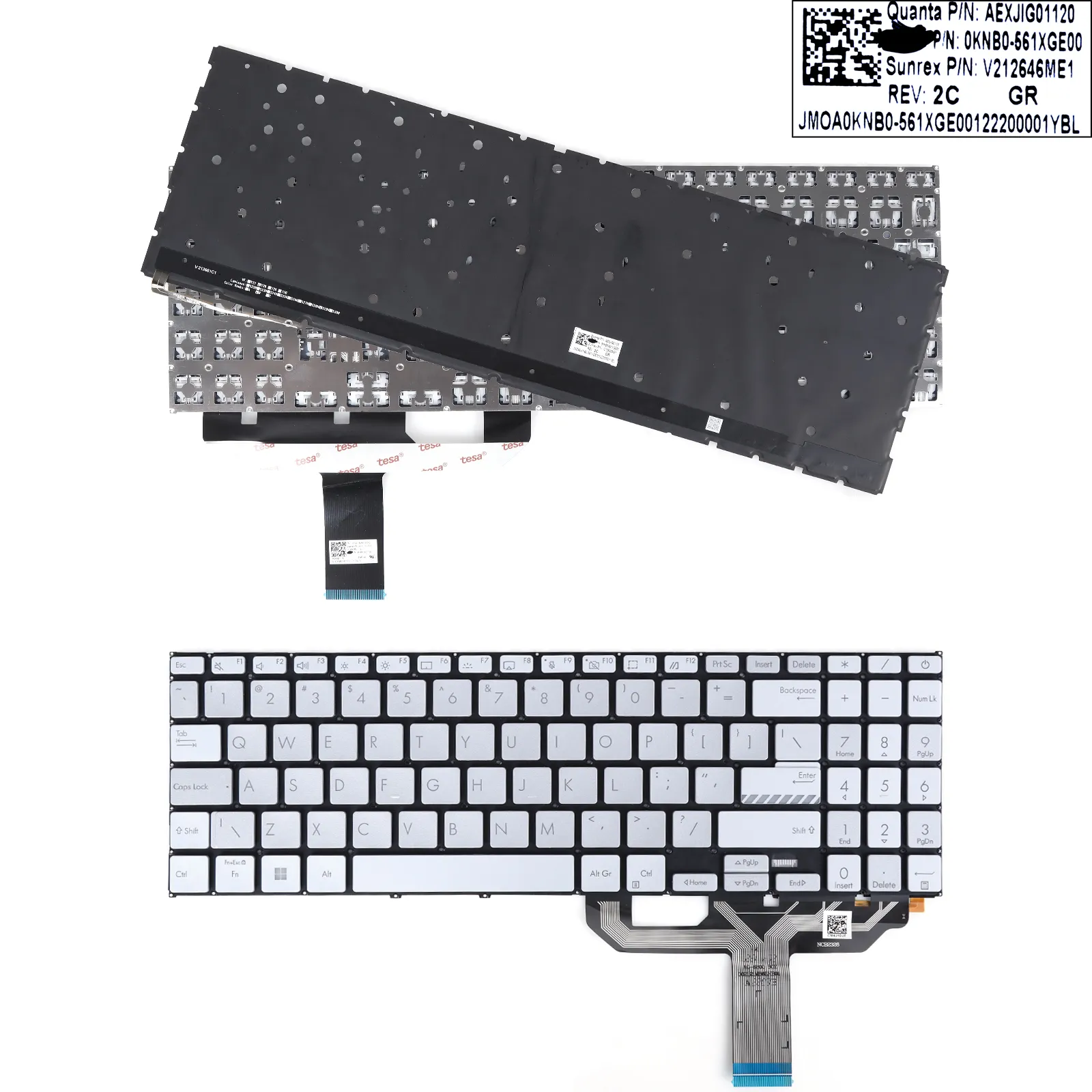 Picture of ASUS X1502 X1603Z M1503Q M1603Q X1605V M1502 X1503 Sliver（Backlit）