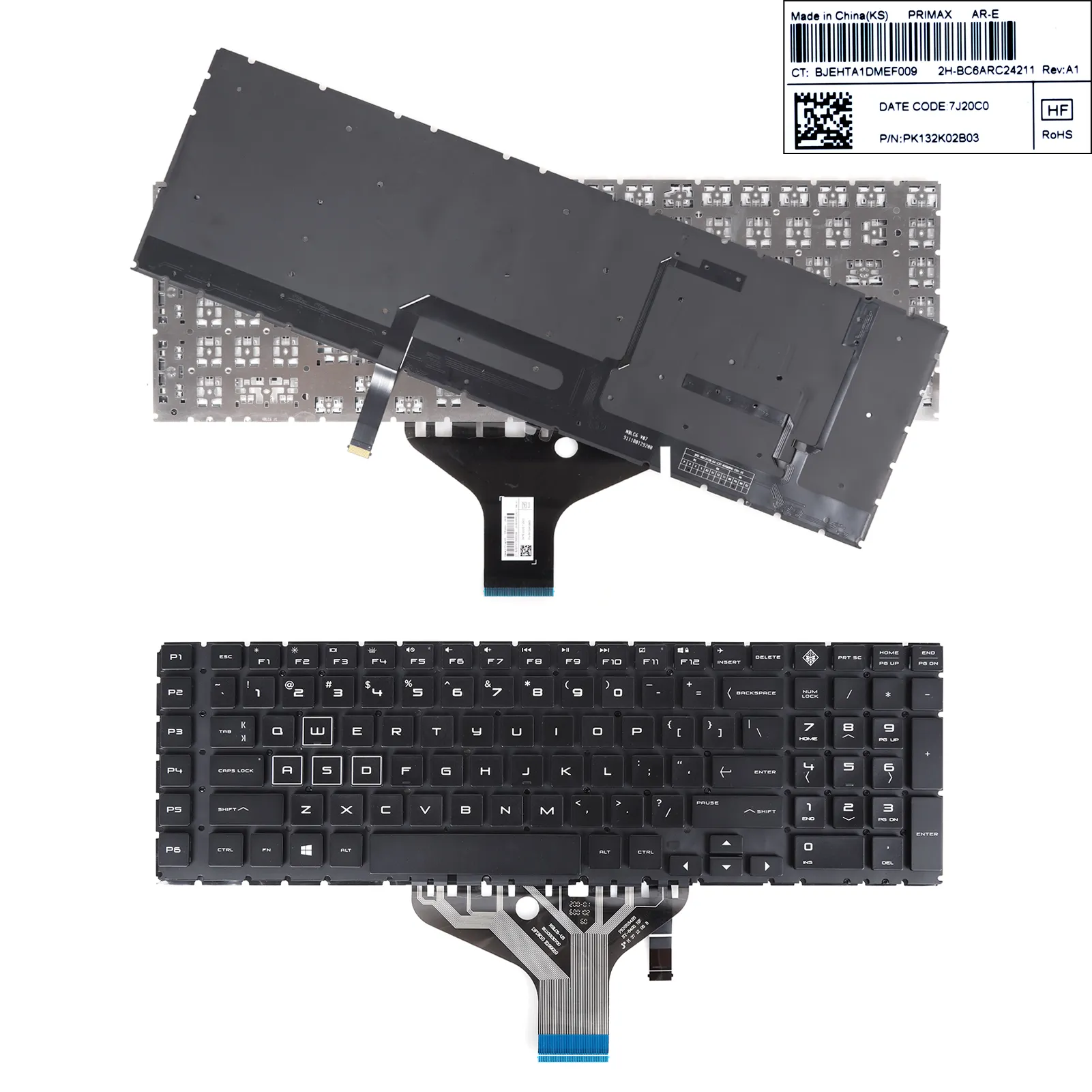 Picture of HP 17-CB White print （Colorful Backlit）