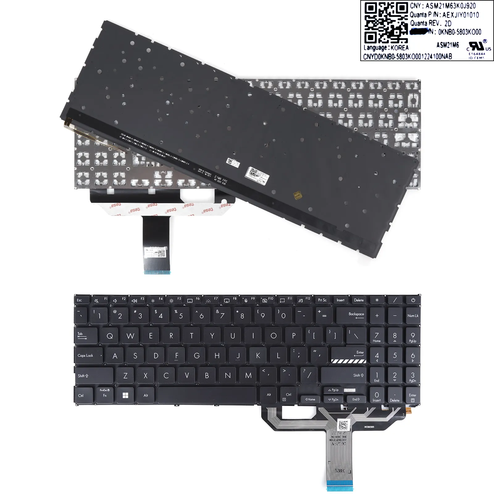 Picture of ASUS X1502 X1603Z M1503Q M1603Q X1605V M1502 X1503 Black（Backlit）
