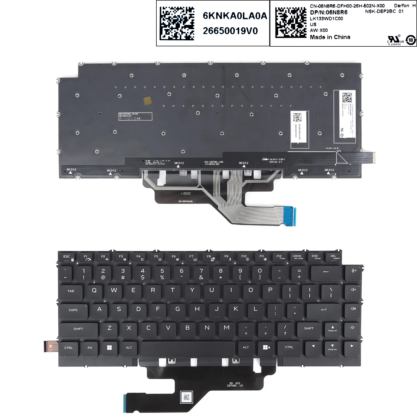 Picture of DELL X14 R1 R2 Black（Backlit）