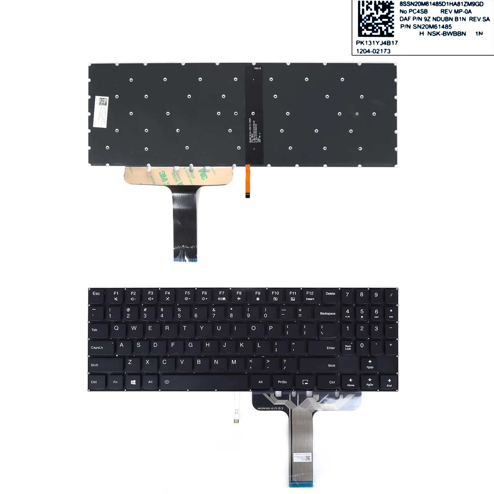 Picture of Lenovo Legion y540-15irh y540-17irh Y7000-2019（Black ，Without Frame ，Backlit ）