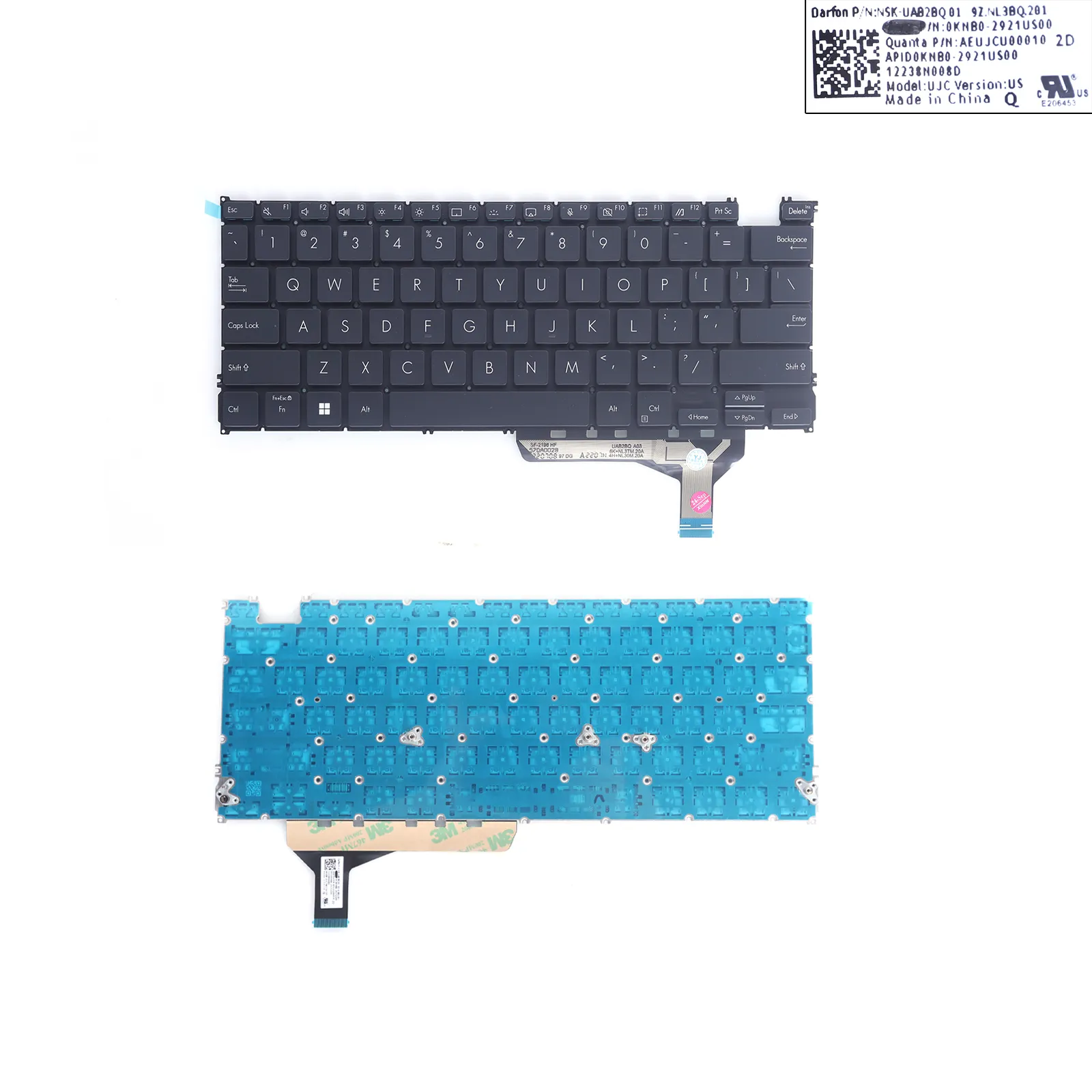 Picture of ASUS Zenbook 14 OLED UX3402Z UX3402V S13 X13 UM5302T Black Backlit