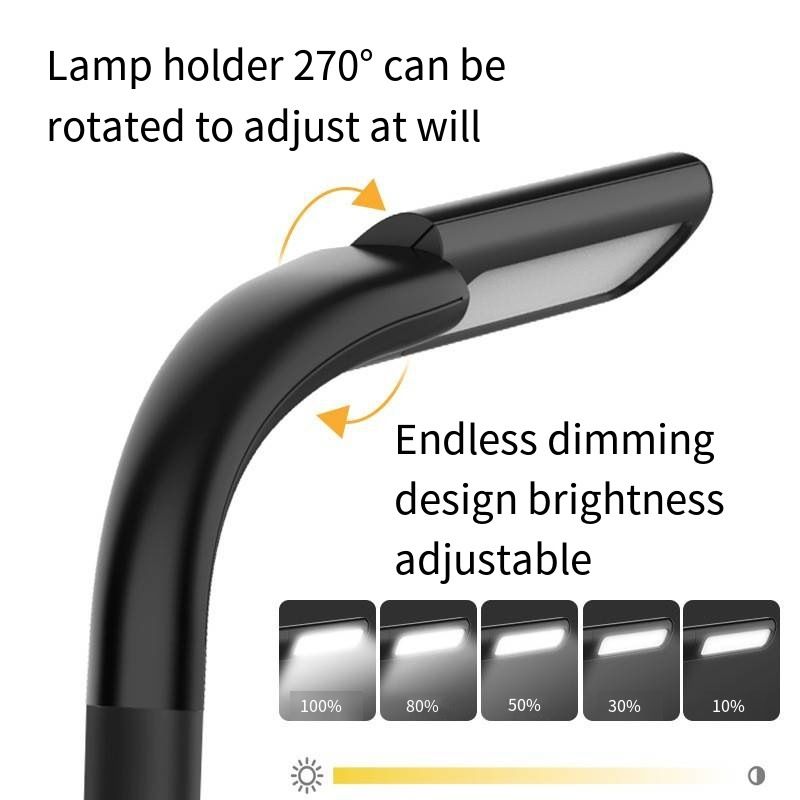 Study light neck reading light led reading light ultra-long endurance dormitory desktop pat light usb charging three adjustment view 2