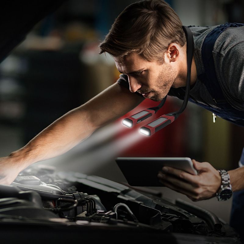 Car repair light collar light Charging with magnet Remove emergency lighting Car repair led work light view 2