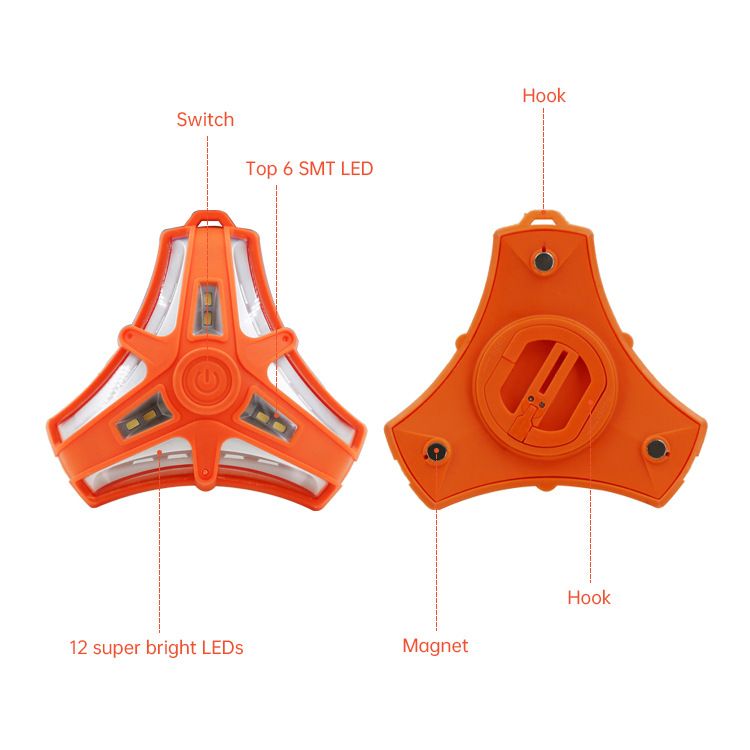 Car emergency maintenance warning light flashing safety light festive atmosphere light emitting emergency LED working light view 2