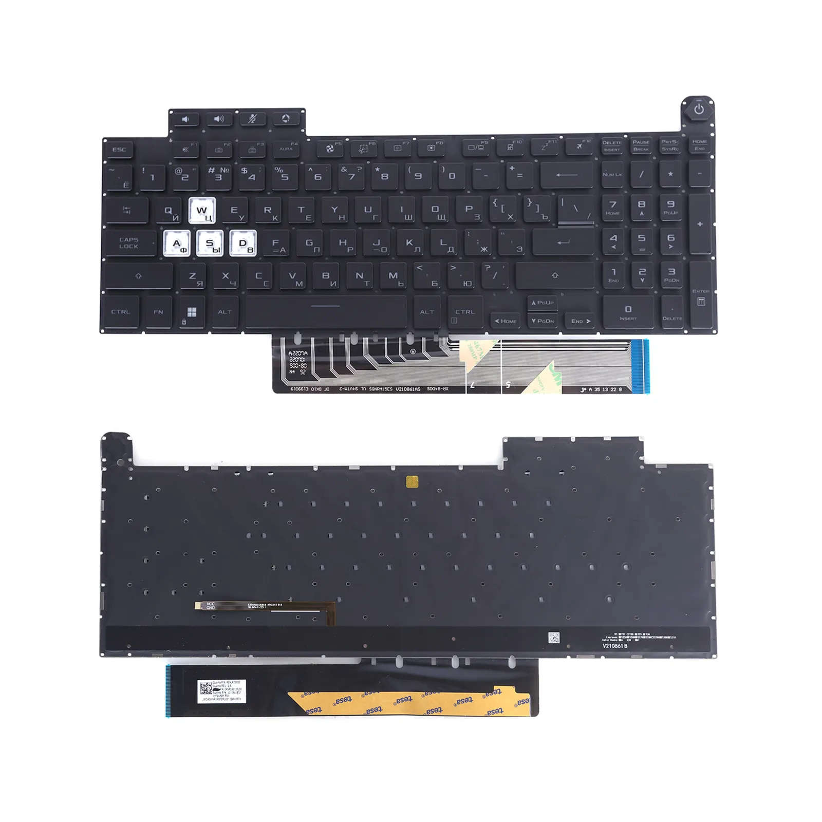 Picture of ASUS FA507 F15 A15 F17 A17 FX507Z FA507R FX517Z FX707Z FA707R Black,Backlit