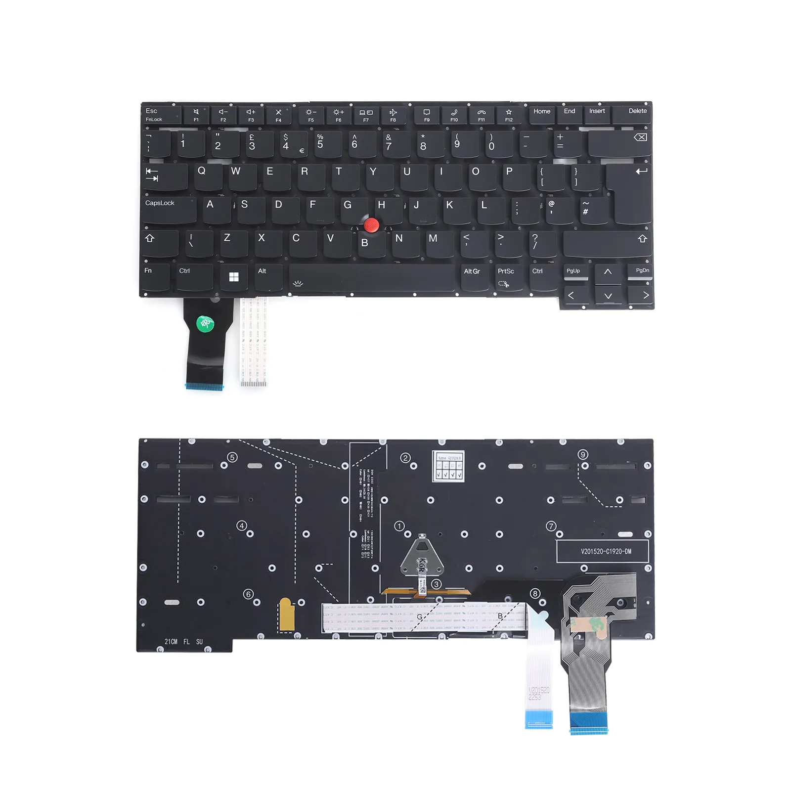 Picture of IBM Thinkpad T14S Gen2 P1 Gen4 X1 Extreme Gen4 Black（With Point stick,Backlit）