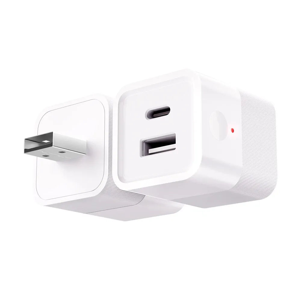 Picture of TUYA app Wireless wifi smart power adapter conversion charging head USB+TYPE-C intelligent remote control switch