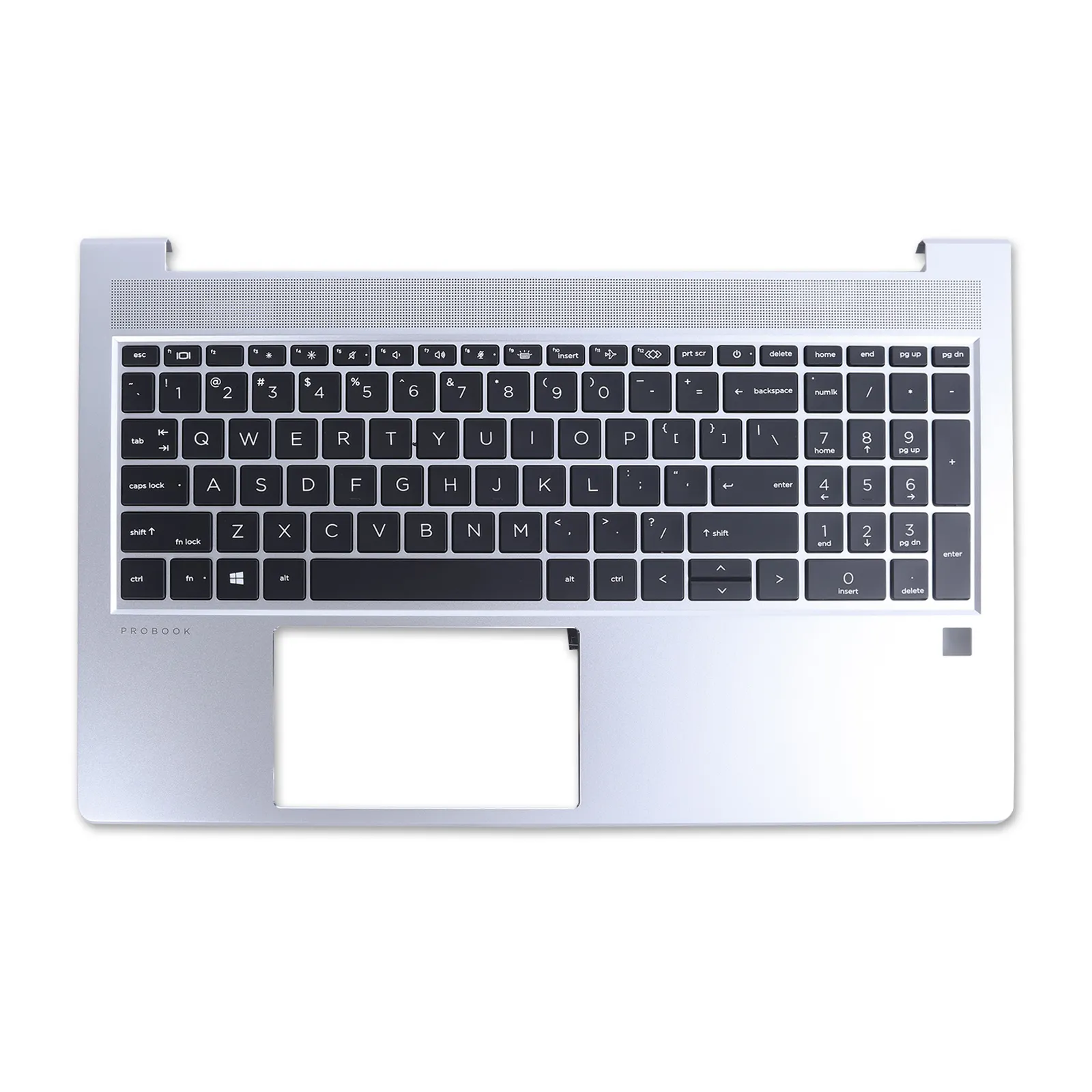 Picture of HP 450 G8 palmres with US keyboard case Upper cover Silver （Without SD card slot）