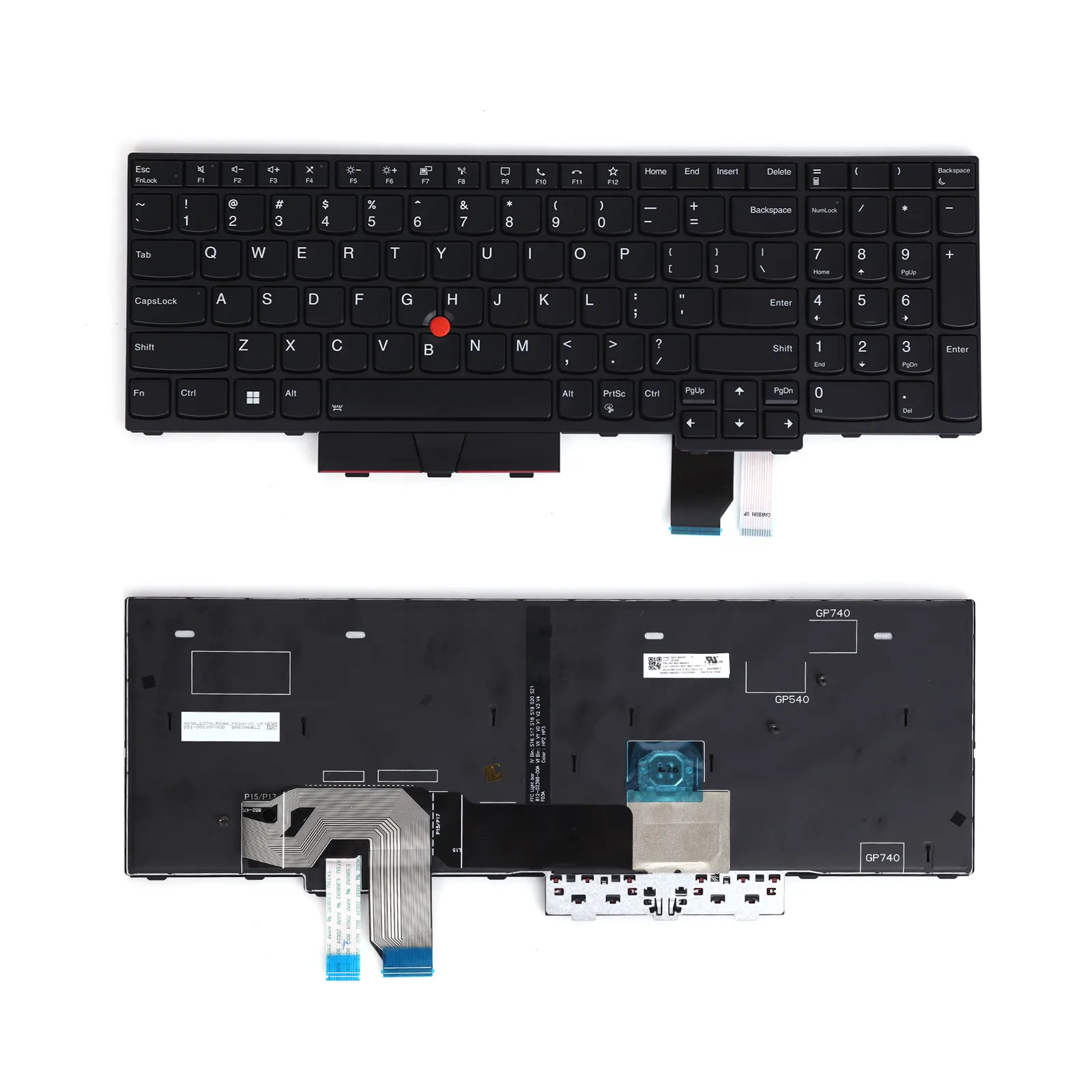 Picture of Lenovo Thinkpad T5G GEN2 P15 GEN2 P17 GEN2 Series Black（Backlit,With point,OEM）