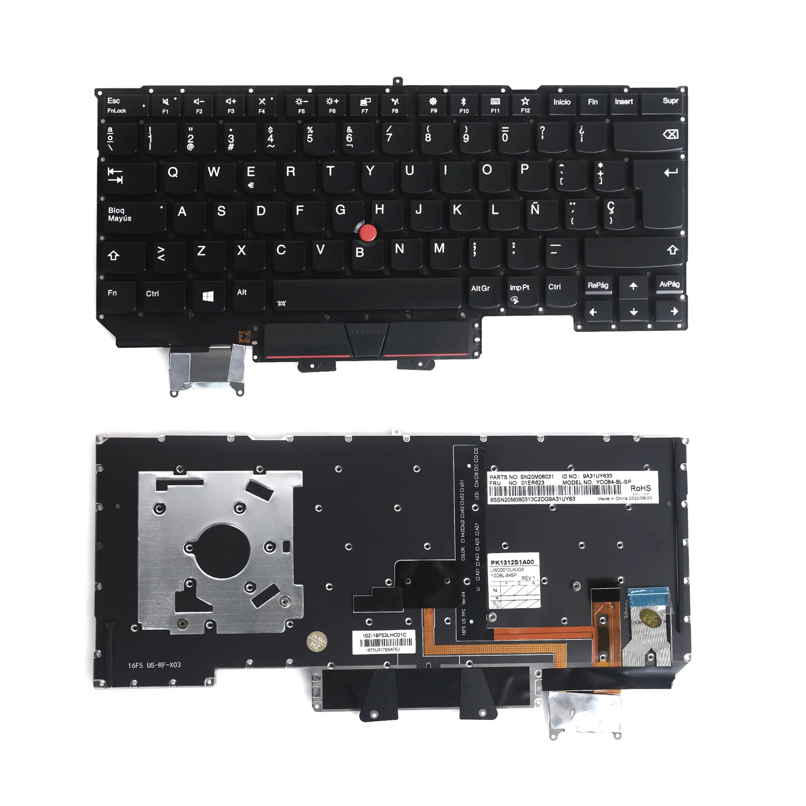 Picture of LENOVO X1C 2017 X1C 2018  X1 Carbon 5th X1  pointing, backlit, black