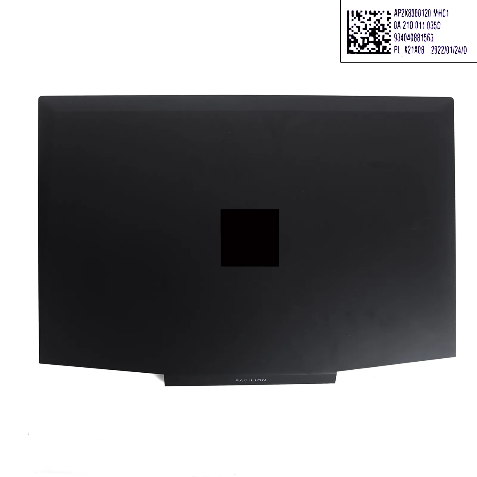 Picture of HP 15-DK  LCD Back Cover black（logo is Purple）