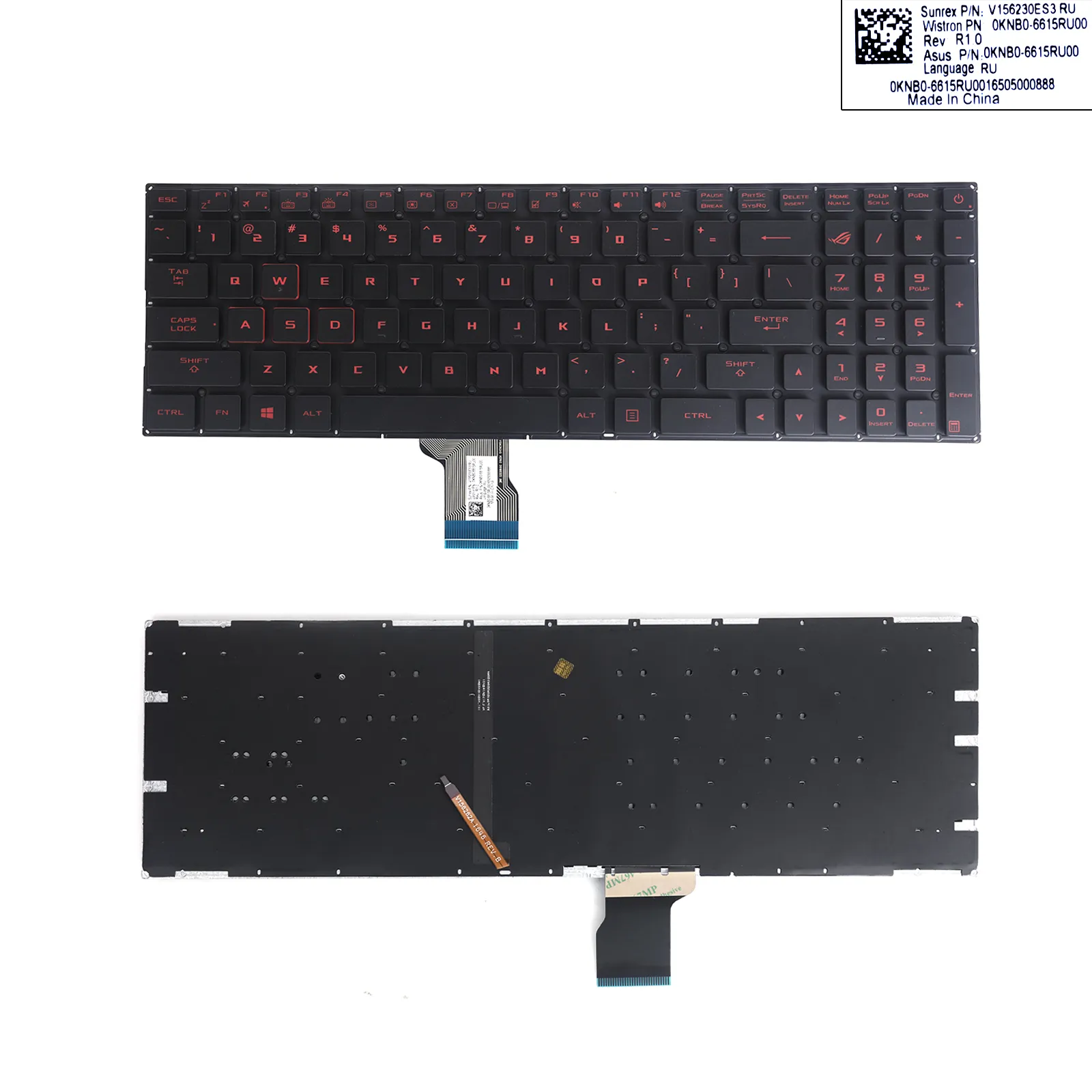 Picture of Asus ROG Strix FX502VM Black（Backlit,Red side,WIN8,without FRAME,small enter)