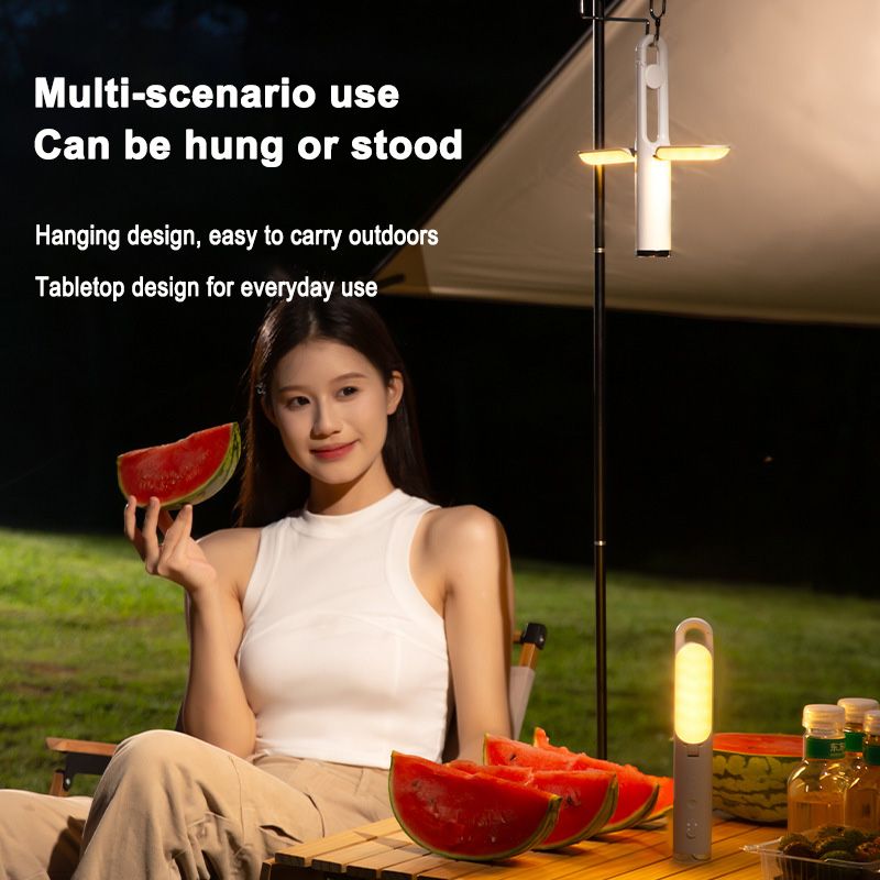Outdoor light Camping lighting Tent lamp led multi-function flashlight camping atmosphere light 3W 1200mha three-speed lighting +SOS signal type-c charging view 2