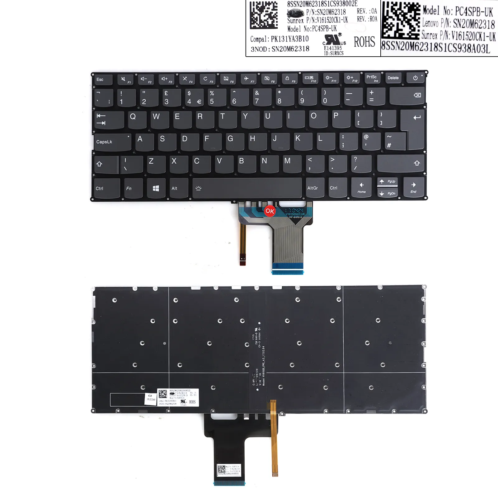 Picture of Lenovo IdeaPad 720S-13 720S-13IKB 720S-13ARR Backlit