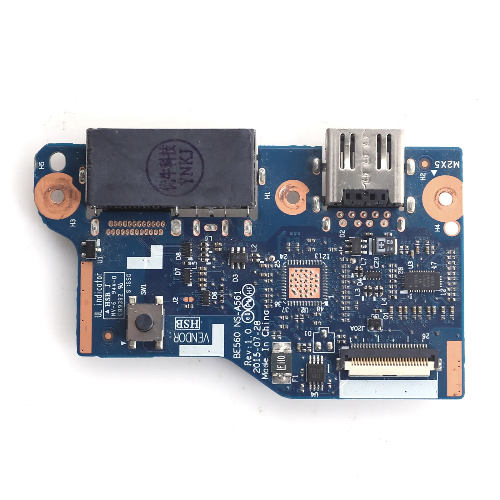 Picture of Lenovo ThinkPad E560 DC in Jack Power Button USB Board Ns-a561