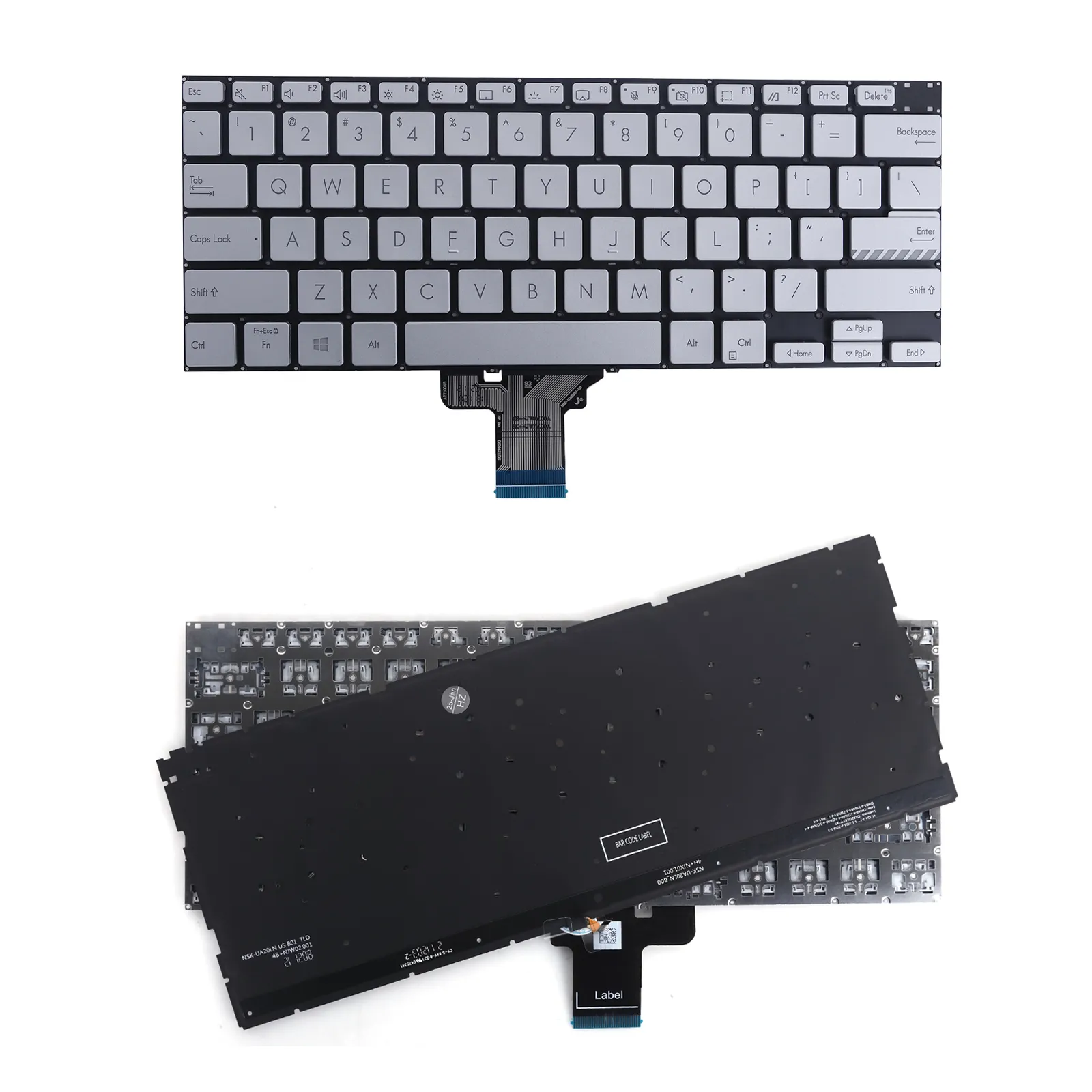 Picture of ASUS M3400 M3401 K3400 X3400 M7400 X7400 Silver(Backlit.WIN8) OEM